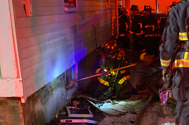 Firefighters at Roach Street